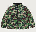A BATHING APE BAPE KIDS ABC CAMO REVERSIBLE DOWN JACKET
