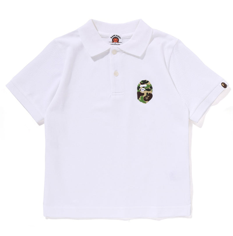 A BATHING APE BAPE KIDS ONE POINT POLO SHIRT