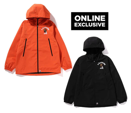 A BATHING APE ONLINE EXCLUSIVE GO APE POINTER COLLEGE HOODIE JACKET