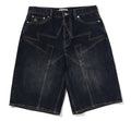 A BATHING APE BAPE STA PATCH 13 OZ RELAXED FIT DENIM SHORTS