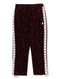 A BATHING APE SOLID CAMO VELOUR METAL ONE POINT RELAXED FIT TRACK PANTS