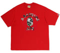 A BATHING APE HYBRID CAMO COLLEGE RELAXED FIT TEE