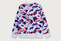A BATHING APE STA STRIKE CAMO COLLEGE CREWNECK SWEAT SHIRT