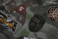 A BATHING APE HYBRID CAMO MULTI BADGE JACKET