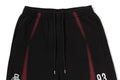 A BATHING APE HEAVY WASH HAND DRAW FOOTBALL LOGO RELAXED FIT SWEAT SHORTS