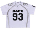 A BATHING APE LINE CAMO JACQUARD RELAXED FIT FOOTBALL JERSEY