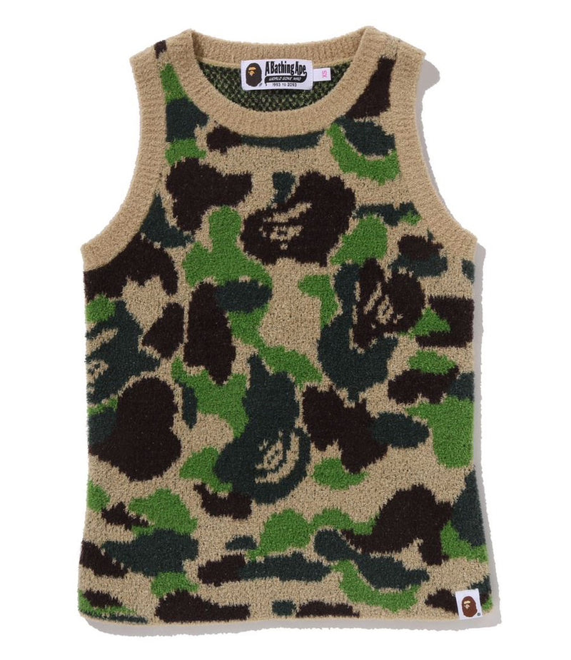 A BATHING APE Ladies' ABC CAMO TOWEL JACQUARD TANK TOP