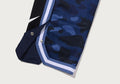 A BATHING APE COLOR CAMO MESH HIGH SPLIT SNAP BUTTON RELAXED FIT PANTS