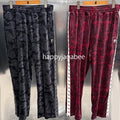 A BATHING APE SOLID CAMO VELOUR METAL ONE POINT RELAXED FIT TRACK PANTS