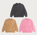 A BATHING APE GARMENT DYED ONE POINT RELAXED FIT CREWNECK SWEAT SHIRT