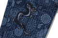 A BATHING APE JAPANESE INDIGO ART CAMO JUNGLE FATIQUE KIMONO