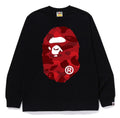 A BATHING APE COLOR CAMO BIG APE HEAD L/S TEE