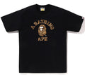 A BATHING APE WILD LEOPARD PATTERN COLLEGE TEE