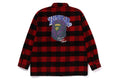 A BATHING APE BLOCK CHECK SHIRT ( RELAXED FIT )