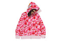A BATHING APE ABC CAMO 2ND APE FULL ZIP HOODIE