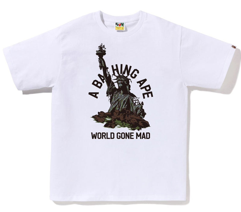 A BATHING APE STATUE OF LIBERTY TEE