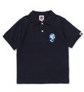 A BATHING APE BAPE KIDS ONE POINT POLO SHIRT