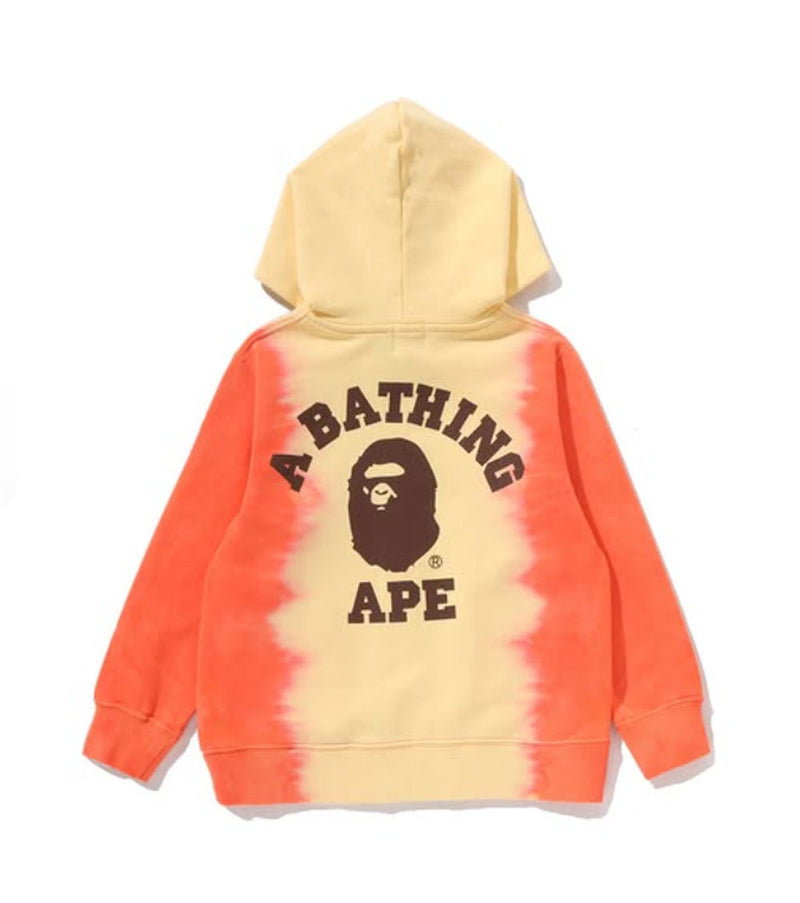 A BATHING APE BAPE KIDS GRADATION COLLEGE ZIP HOODIE - happyjagabee store
