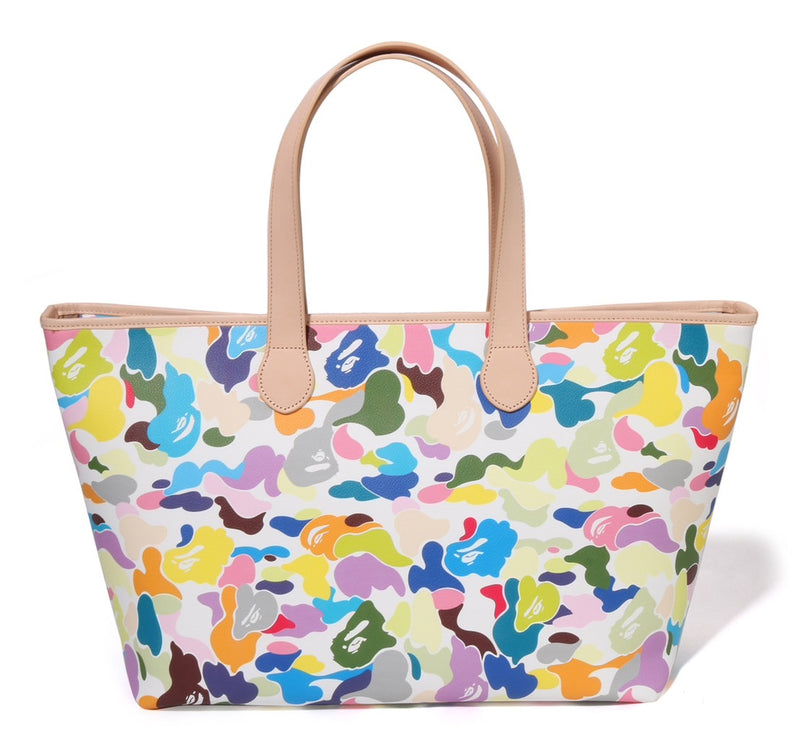 A BATHING APE MULTI CAMO TOTE BAG