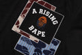 A BATHING APE A RISING BAPE PATCHWORK HOODIE WORK JACKET