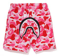 A BATHING APE ABC CAMO SHARK SWEAT SHORTS