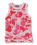 A BATHING APE Ladies' ABC CAMO TOWEL JACQUARD TANK TOP