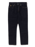 A BATHING APE APE HEAD DENIM PANTS - happyjagabee store
