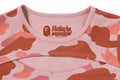 A BATHING APE Ladies' 1ST CAMO CUT OUT TEE