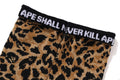 A BATHING APE WILD LEOPARD PATTERN SOCKS