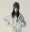 A BATHING APE Ladies' COLOR CAMO FURRY BEANIE
