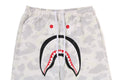 A BATHING APE CITY CAMO SHARK RELAXED FIT SWEAT PANTS