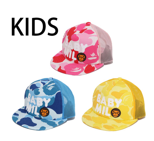 A BATHING APE BAPE KIDS ABC CAMO BABY MILO MESH CAP