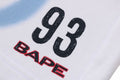 A BATHING APE HEAVY WASH HAND DRAW FOOTBALL LOGO RELAXED FIT SWEAT SHORTS