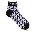 A BATHING APE STA HOUNDSTOOTH JACQUARD SHORT SOCKS