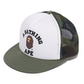A BATHING APE BAPE KIDS 1ST CAMO COLLEGE MESH CAP