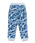 A BATHING APE BAPE KIDS ABC CAMO APE & MILO ONE POINT SWEAT PANTS