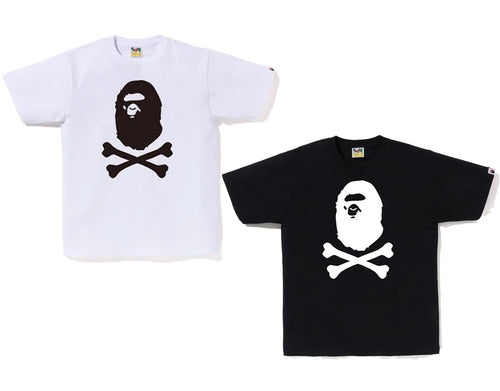 A BATHING APE APE CROSSBONE TEE