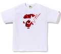 A BATHING APE COLOR CAMO APE FACE STA TEE