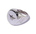 A BATHING APE LINE CAMO DEBOSSED BAPE STA SIGNET RING