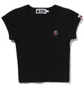 A BATHING APE Ladies' APE HEAD ONE POINT CROPPED TEE - happyjagabee store