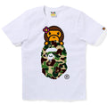 A BATHING APE Ladies' ABC CAMO LISA ON APE HEAD TEE