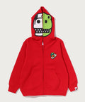 A BATHING APE BAPE KIDS BABY MILO DINOSAURS ZIP HOODIE