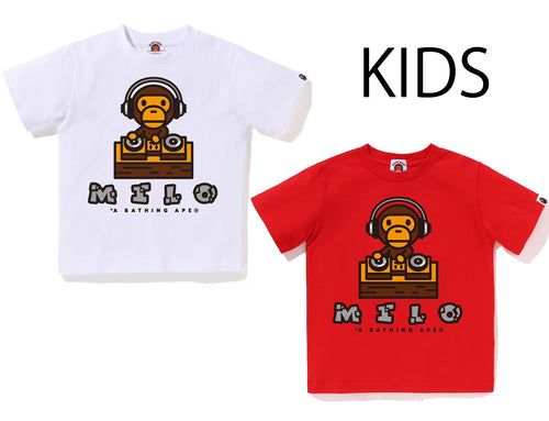 A BATHING APE BAPE KIDS MILO DJ TEE