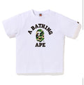 A BATHING APE BAPE KIDS ABC CAMO COLLEGE TEE