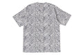 A BATHING APE WILD LEOPARD PATTERN COLLEGE RELAXED FIT TEE