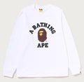 A BATHING APE Ladies' COLLEGE L/S TEE