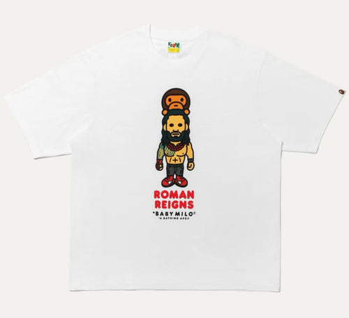 A BATHING APE WWE x BAPE x TOPPS BABY MILO RELAXED FIT TEE ( ROMAN REIGNS )