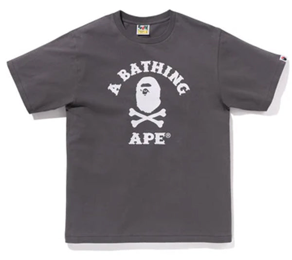 A BATHING APE APE CROSSBONE COLLEGE TEE - happyjagabee store