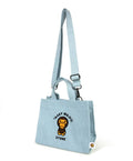 A BATHING APE BABY MILO STORE BABY MILO DENIM SMALL TOTE BAG