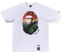 A BATHING APE BAPE x VAN GOGH MUSEUM APE HEAD CANVAS ART TEE